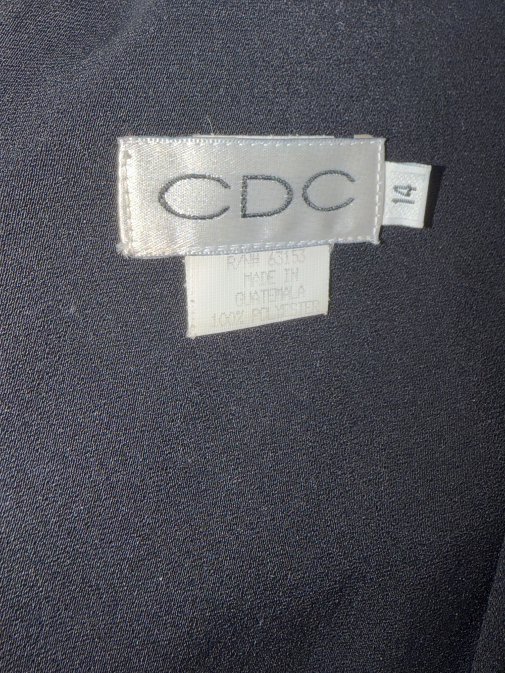 CDC Black Midi Sheath Dress with Square Neckline - Picture 4 of 4